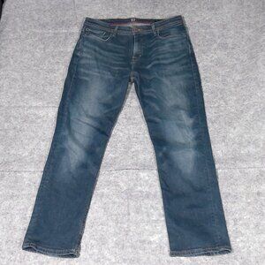 RYE Straight Leg Stretch Jeans Tyler Mens 34x30 Dark Wash Denim